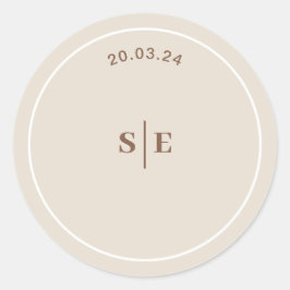 SOPHIA Modern Desert Boho Wedding Envelope Sticker