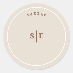 SOPHIA Modern Desert Boho Wedding Envelope Sticker