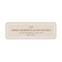 SOPHIA Modern Desert Weddenschap Return Address La Etiket