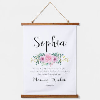 Sophia Name Betekenis Wall Hanging Hangend Wandkleed