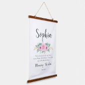 Sophia Name Betekenis Wall Hanging Hangend Wandkleed (Gebogen)