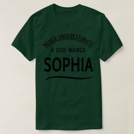 SOPHIA ONDERSCHAT NOOIT ALLES WAT SOPHIA HEET T-SHIRT (Design voorkant)