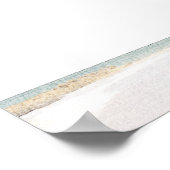 SOPHIA | Onthaal van Tropische Beach Palm Weddensc Poster (Hoek)