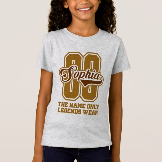 Sophia Persoonlijke naam, Sophia Gepersonaliseerd  T-shirt (Voorkant)