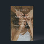 Sophia Photo Modern huwelijksmenu<br><div class="desc">Modern huwelijksmenu met een eenvoudig maar elegant ontwerp.</div>