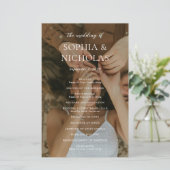 Sophia Photo Modern huwelijksprogramma (Staand voorkant)