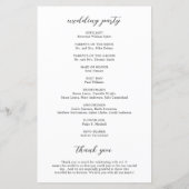 Sophia Photo Modern huwelijksprogramma (Achterkant)