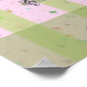Sophia Pink Green Musical Name Poster (Hoek)