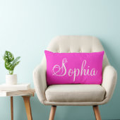 Sophia Pink Lumbar Persoonlijke piloot Kussen (Stoel)