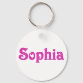 Sophia roze sleutelhanger (Voorkant)