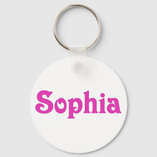 Sophia roze sleutelhanger