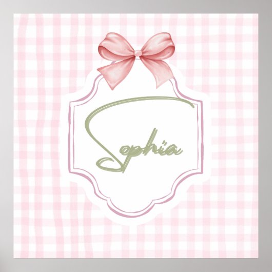 Sophia Roze Strikte Strik en Gingham Print (Voorkant)