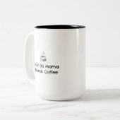 Sophia’s Mom | Custom Name Parent Gift Tweekleurige Koffiemok (Voorkant links)