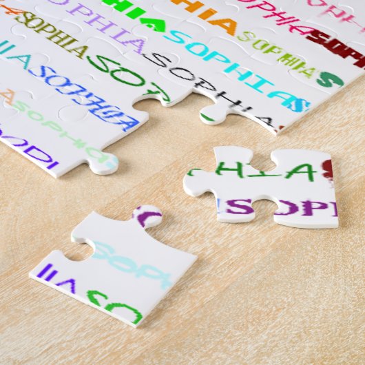 Sophia Text Design II Puzzle Legpuzzel (Zijkant)