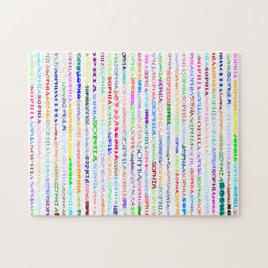 Sophia Text Design II Puzzle Legpuzzel (Horizontaal)