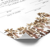 SOPHIA Tropical Beach Palm Marriage Certificate Po Poster (Hoek)