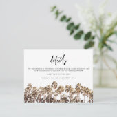 SOPHIA | Tropical Beach Palm Tree Details Kaart (Staand voorkant)