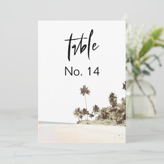 SOPHIA | Tropisch palmlijstnummer van de keizerstr Kaart (Staand voorkant)