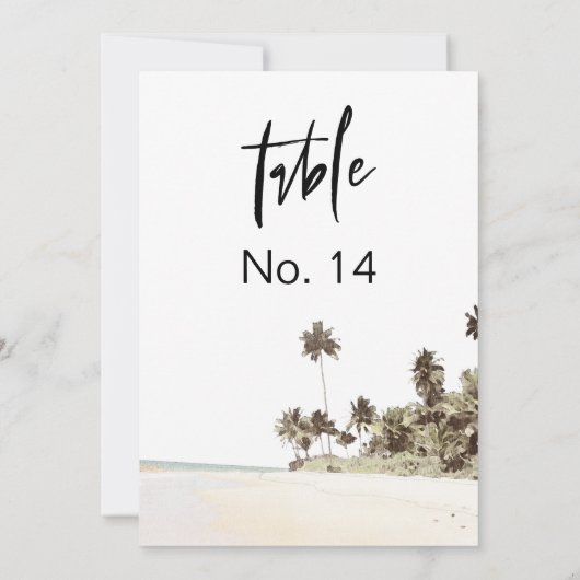 SOPHIA | Tropisch palmlijstnummer van de keizerstr Kaart (Achterkant)