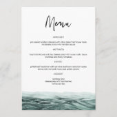 SOPHIA Tropisch strand palm Tree Weddenrennen Mann Menu (Voorkant)
