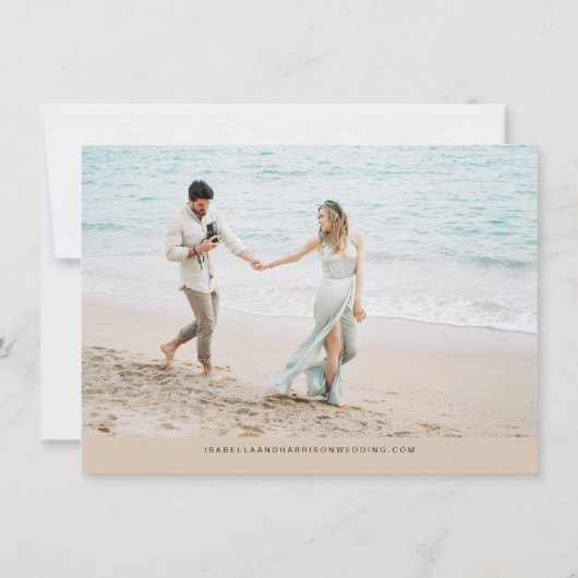 SOPHIA | Tropische palm van het strand van Island Kaart (Achterkant)