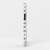 Sophia Typografie Zwart Wit Case-Mate iPhone Case (Achterkant/rechts)