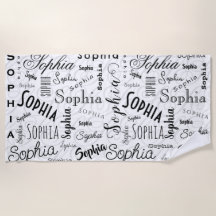 Sophia Typografie Zwart Wit
