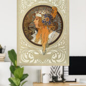 Sophia van Alphonse Mucha Poster (Thuiskantoor)