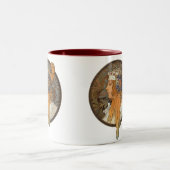 Sophia van Alphonse Mucha Tweekleurige Koffiemok (Center)