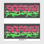 Sophia Vorname Name Graffiti Aufkleber Sticker (Vel)