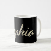 Sophia white gold Handwriting Tasse Kaffeetasse Koffiemok (Voorkant rechts)