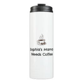 Sophia's Moeder | Geschenk met eigen naam voor oud Thermosbeker