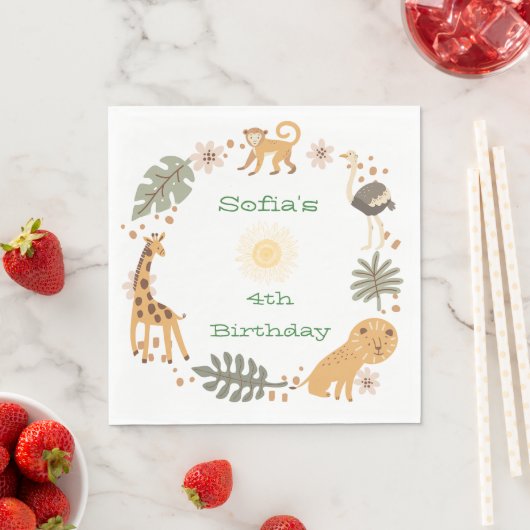 Sophia's Oerwoud Animal Party Servet (Insitu)