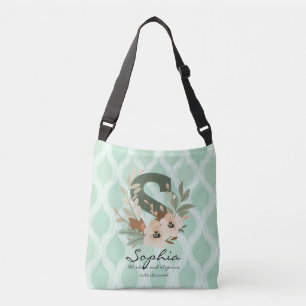 Sophia's Wijze Elegantie - Boho Bloemige Monogram Crossbody Tas