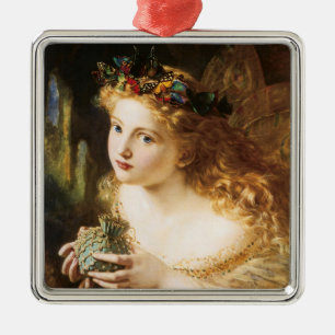 Sophie Anderson's "Neem het eerlijke gezicht van d Metalen Ornament