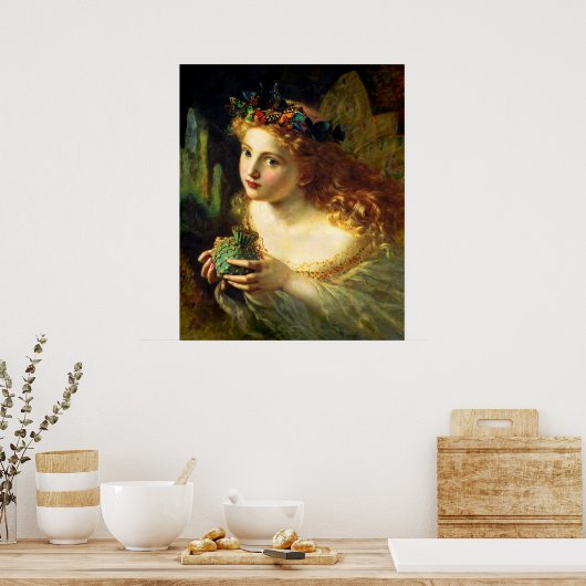 Sophie Gengembre Anderson: Neem het eerlijke gezic Poster (Keuken)