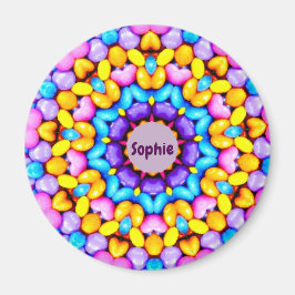 SOPHIE ~ Gepersonaliseerde Paaspatroon Fractal ~ Magneet