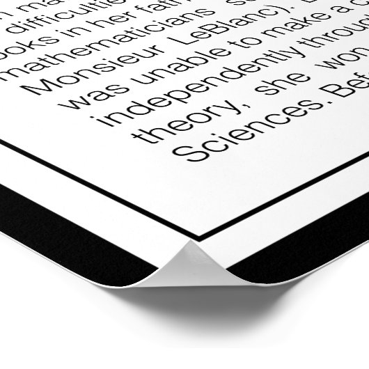 Sophie Germain Poster (Hoek)