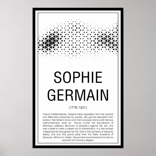 Sophie Germain Poster (Voorkant)