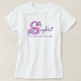 Sophie girl S naam betekent monogram shirt