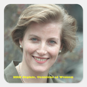Sophie, gravin van Wessex 1995 Vierkante Sticker