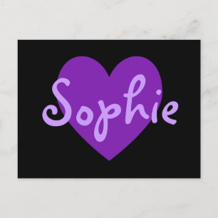 Sophie in het Paars Briefkaart