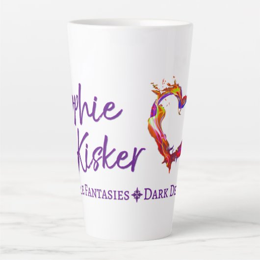 Sophie Kisker grote latte mok (Voorkant)