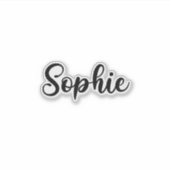 Sophie Naam - Handgeschreven kalligrafie Sticker (Voorkant)