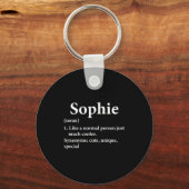 Sophie Name Definition Funny D  Sleutelhanger (Voorkant)