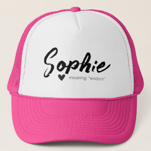 Sophie Name openbaart Betekenis minimale moderne t Trucker Pet