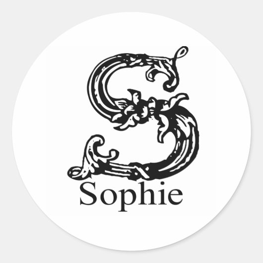 Sophie Ronde Sticker (Voorkant)