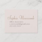 Sophie visitekaartje (Achterkant)