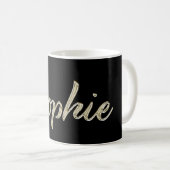 Sophie white gold Handwriting Tasse Kaffeetasse Koffiemok (Voorkant rechts)