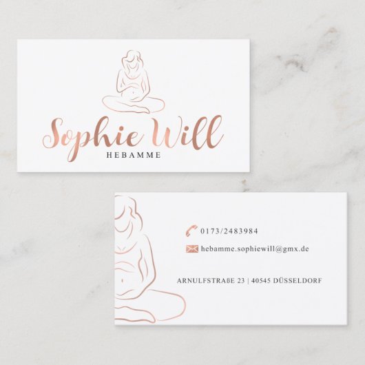 Sophie Will Visitekaartje (Voorkant / Achterkant)